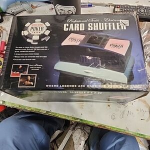 Excalibur Electronics World Series of Poker Professional Electric Card Shuffler.